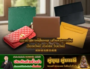 กระเป๋าสตางค์สีมงคล เสริมดวงการเงิน เรียกทรัพย์ เปิดโชค รับทรัพย์