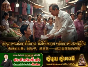อานุภาพแห่งการให้ทาน: ยิ่งให้ยิ่งรวย หลักการที่เศรษฐีรู้กัน