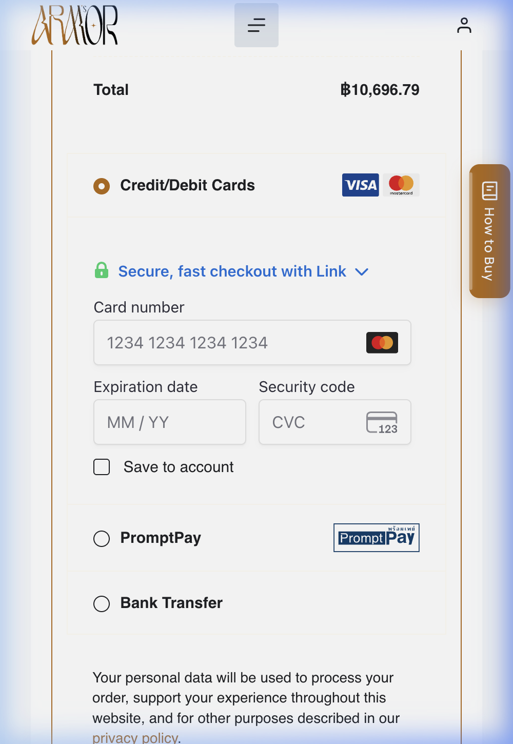 วิธีสั่งซื้อ ตรวจสอบการจัดส่งและช่องทางชำระเงิน (mobile)