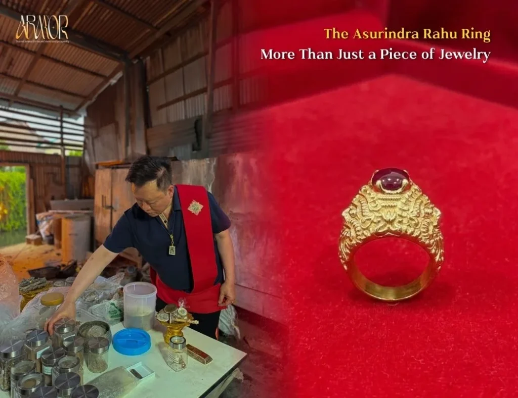 ARM’S ARMOR Presents the “Asurindra Rahu Ring” A Sacred Amulet Believed to Strengthen Faith According to the Teachings of Ajarn Lack Horathibodi ARMOR 4 3