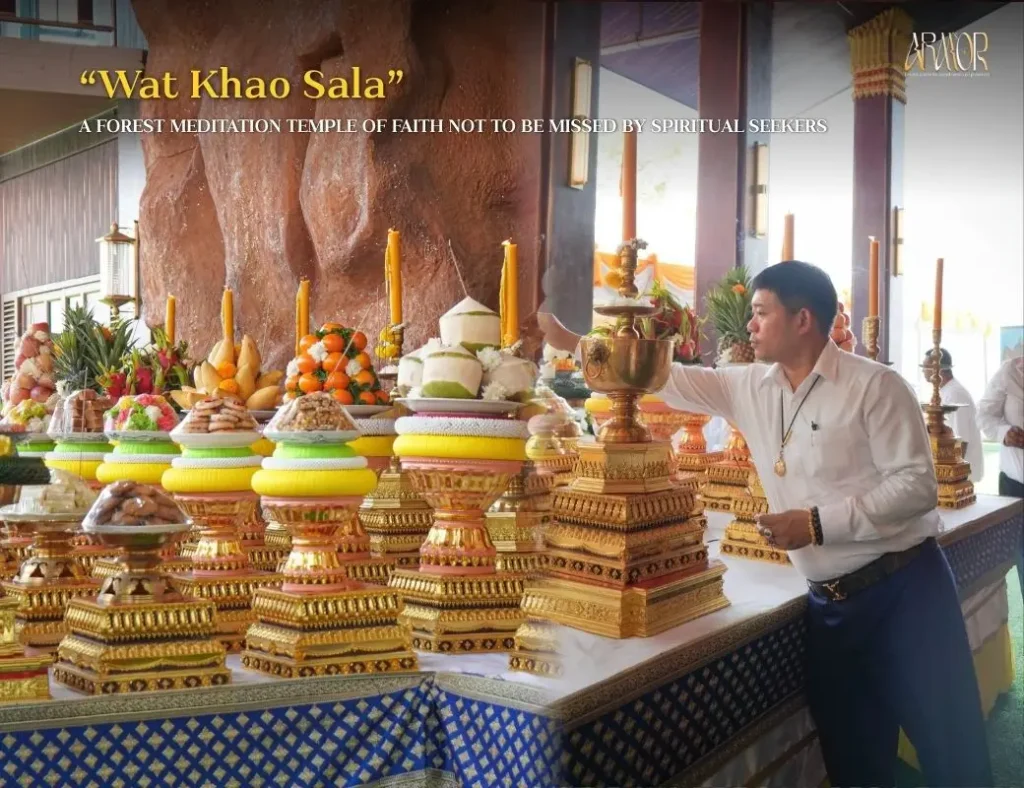 ARM’S ARMOR, Joining a Grand Sacred Ceremony with Ajarn Luck Horathibodi at Wat Khao Sala, Surin Province, to Accumulate Merit and Receive Auspicious Energy ARMS ARMOR 2 1