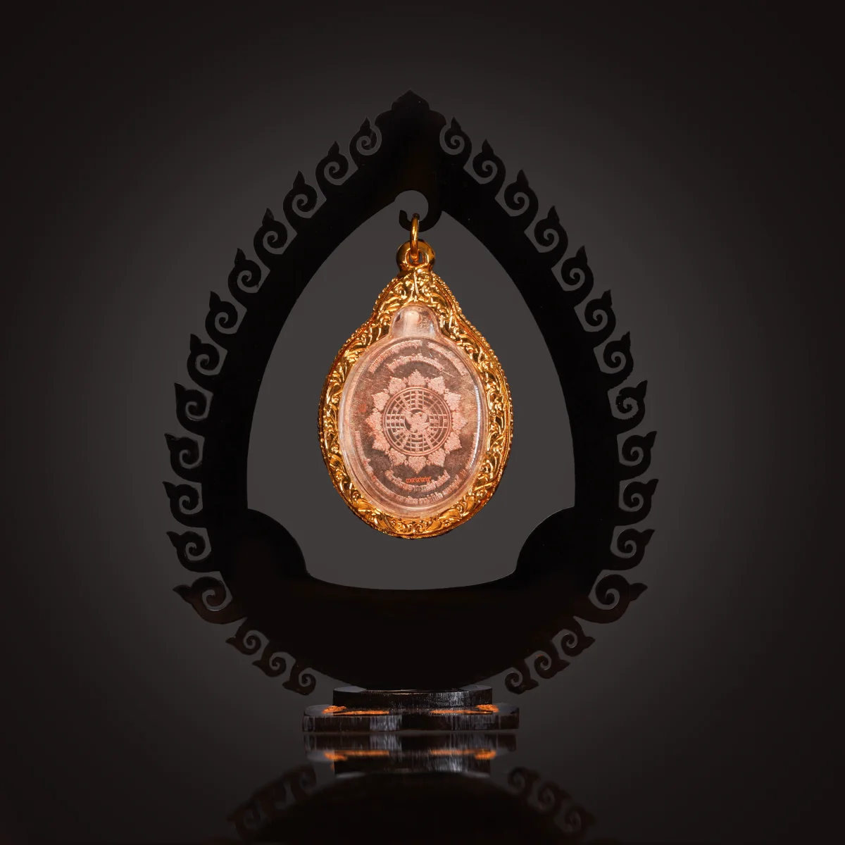 back of amulet necklace