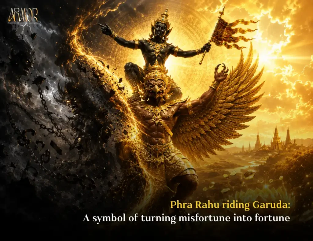 Why Must “Phra Rahu” Be Depicted Riding Garuda? Unveiling the Hidden Meaning Behind a Powerful Sacred Symbol ARMS ARMOR 5 2