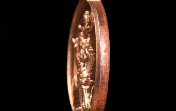 Phraya Yommarat Bestower of Wealth Coin, Ancient Nava Metal Alloy (Nawa Loha)