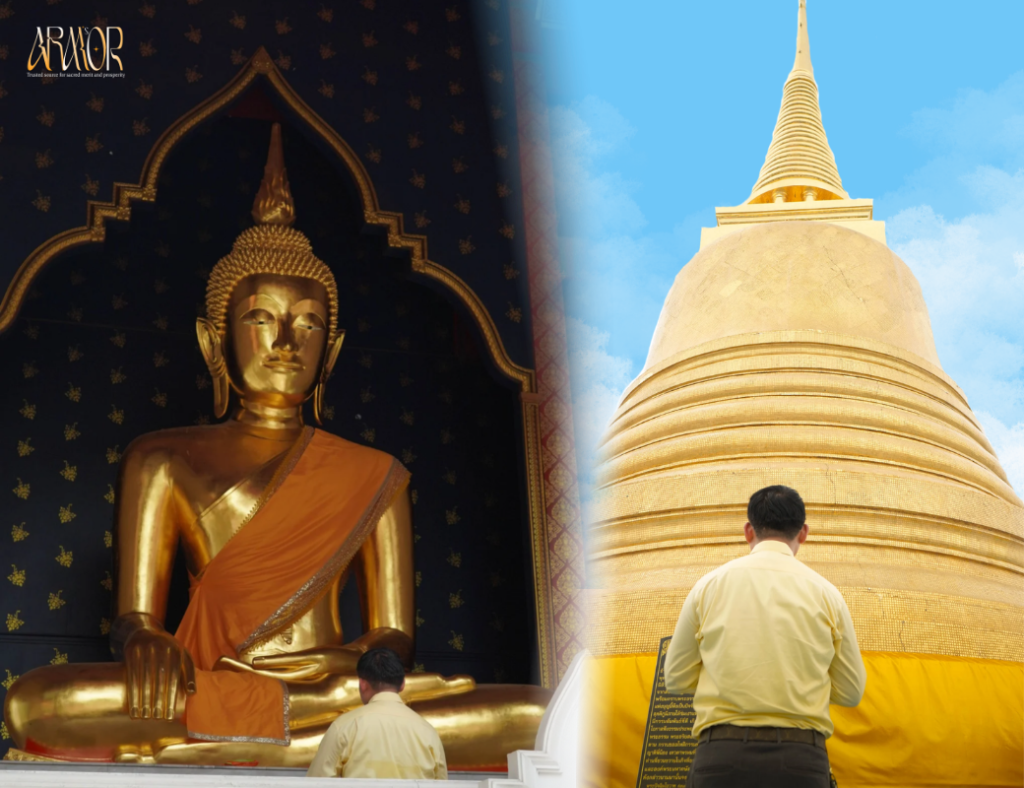 ARM'S ARMOR Visits Wat Saket Ratchawora Mahawihan: Explore the Legend of the Golden Mount, Pay Homage to the Buddha's Relics, and Receive Blessings in the Heart of Bangkok ARMS ARMOR 9 2